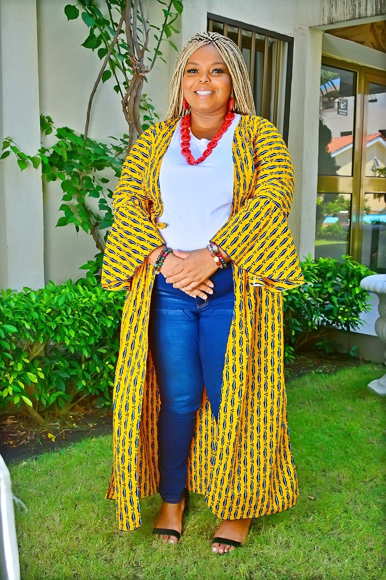 African Ankara Kimono Jacket